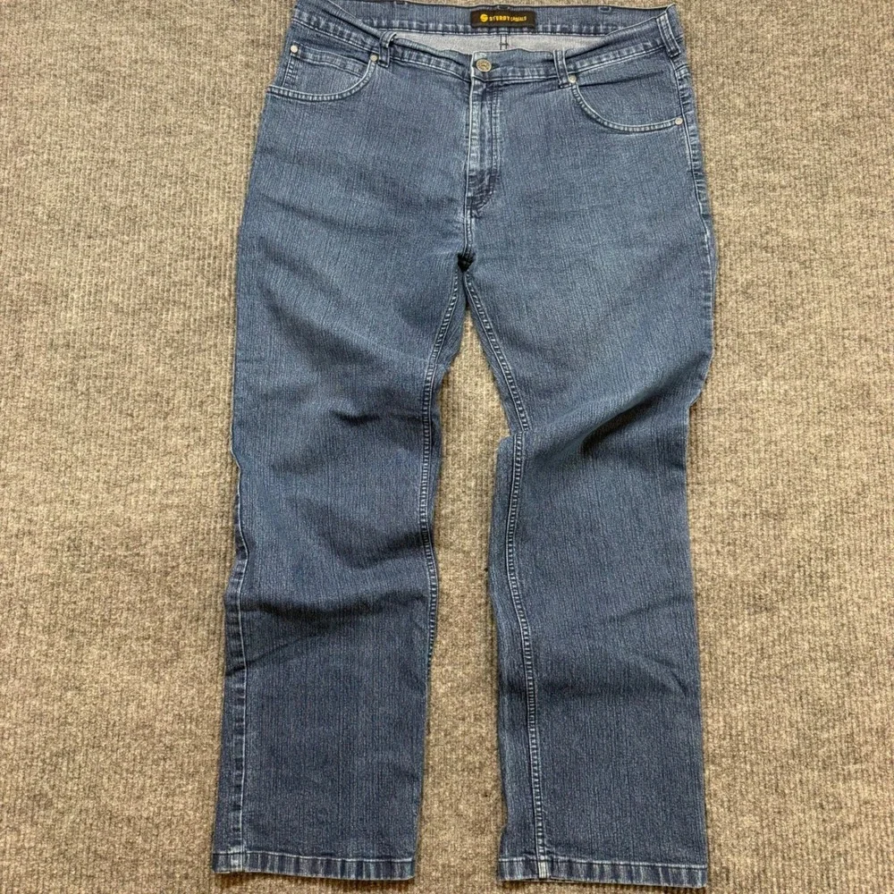 Sturdy Casuals‎ Mens 44 Straight Leg Jeans Medium Wash Rugged Workwear Denim